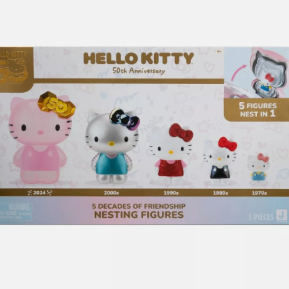 Hello Kitty 50th Anniversary Set of 5 Nesting Figures - Picture 3 of 15
